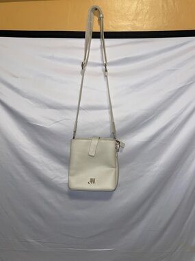 Jason Wu Cream Crossbody Bucket Bag with JW Logo